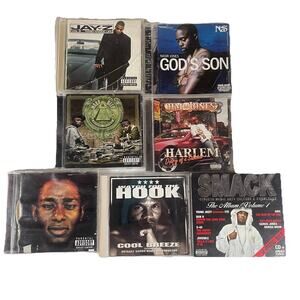 Rap Hip Hop Lot Of 7 Vtg 90s Y2K Music JayZ Nasir Jim Jones Mob Deep Mos Def